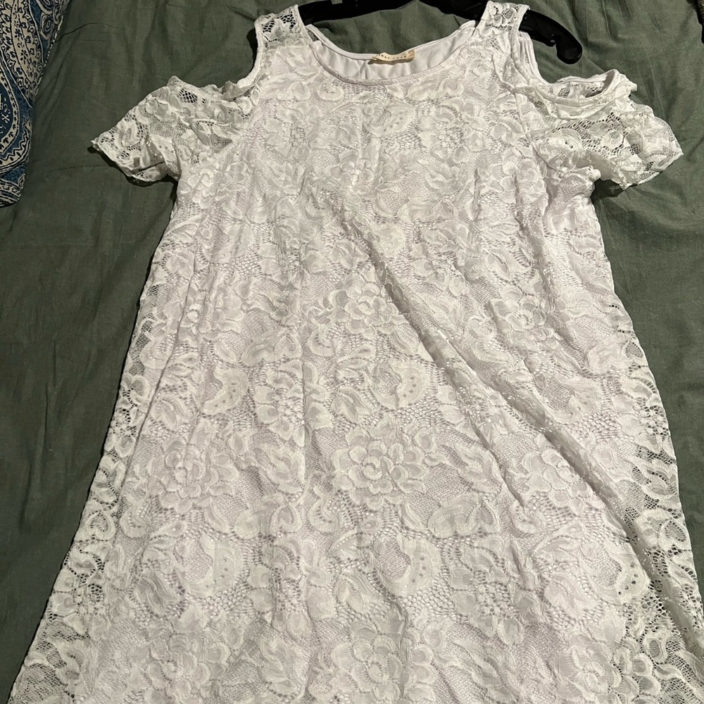White lace dress